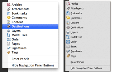 Screenshot - Navigation Panel